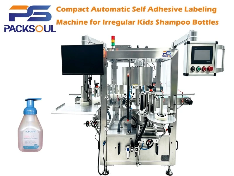 Kids Shampoo Bottle Labeling Machine