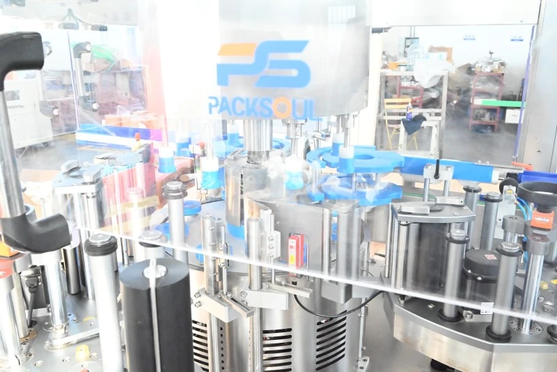 Square Food Jar Labeling Machine