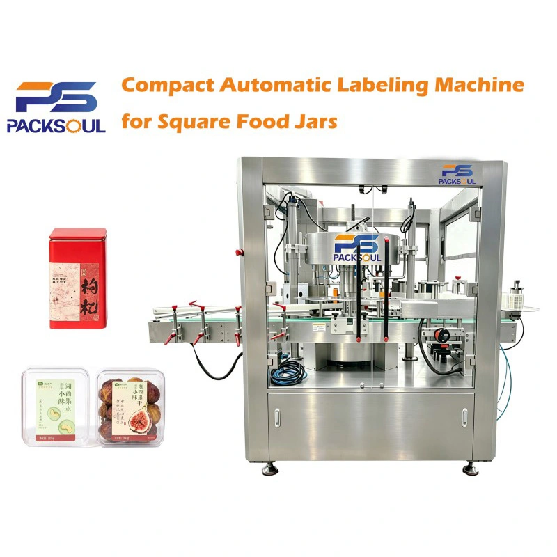 Square Food Jar címkéző gép